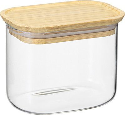 Емкость для хранения Smart Solutions Glass Bamboo / SS0000166