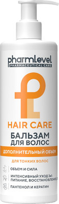 Бальзам для волос Pharmlevel Hair Care Дополнительный объем (400мл)