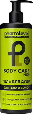 Гель для душа Pharmlevel Body Care Men 2в1 (400мл)