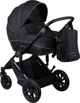 Детская универсальная коляска INDIGO Coin 3 в 1 (черный)