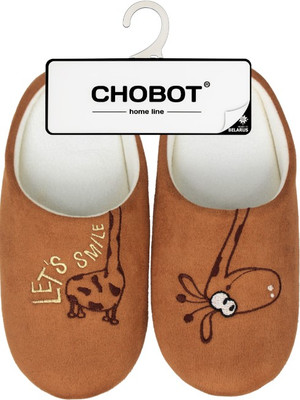 Тапочки домашние детские HOME Line 03Т-410 (р.37, жираф, горчичный)