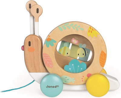 Игрушка-каталка Janod Улитка J05159