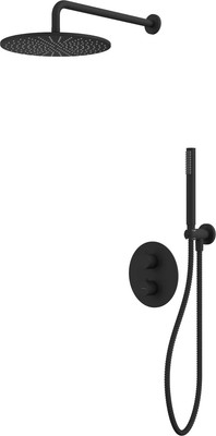Душевая система со смесителем Whitecross Y YSET08BL (черный матовый)