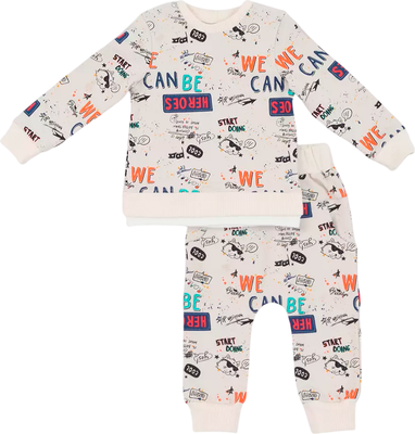 Костюм для малышей Rant Basic Cool Cats / 166/3 (молочный, р.80)