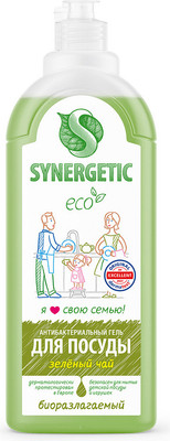 Средство для мытья посуды Synergetic С ароматом зеленого чая (1л)