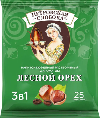 Кофейный напиток Петровская Слобода с ароматом лесного ореха (25x18г)