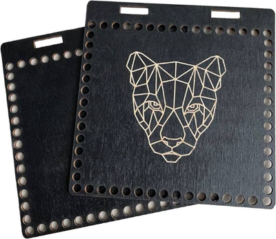 Набор заготовок для творчества ОМурМебель Пантера Основы для вязания (черный)