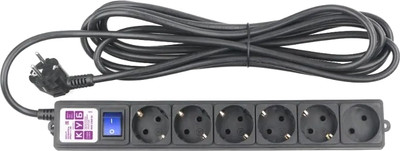 Сетевой фильтр Power Cube SPG6-B2 5м 6 розеток (черный)