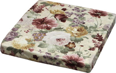 Подушка на стул MATEX Cuadro Concept. Лютики / 33-462 (бежевый/розовый/светло-зеленый)