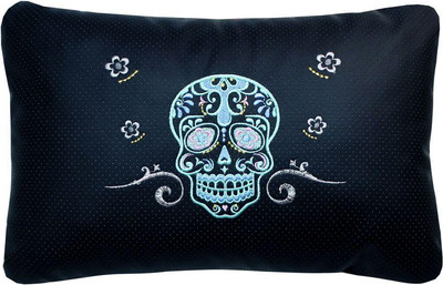 Подушка для автомобиля MATEX Черепа / 27-713 (голубой)