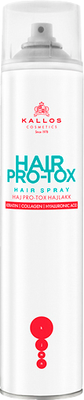 Лак для укладки волос Kallos Hair Pro-Tox с кератином, коллагеном и гиалуроновой кислотой (400мл)