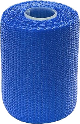 Бинт полимерный Alfacast Soft ортопедический нестерильный полужесткая фиксация (7.5x360, синий)