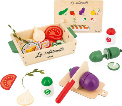 Набор игрушечных продуктов Janod Готовим рататуй J06626