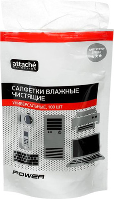 Салфетки для ухода за техникой Attache Selection Универсальные / 127653