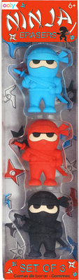 Набор ластиков OOLY Ниндзя 112-054