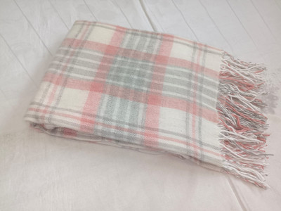 Плед Vladi Метро 4/CANNY 50247 (140x200, белый/серый/красный)