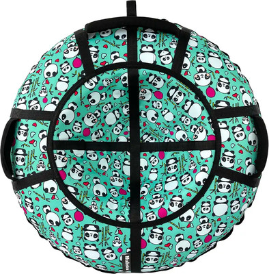 Тюбинг-ватрушка Hubster SnowDream Glamour S Панда 100см / во8679-3 (бирюзовый)