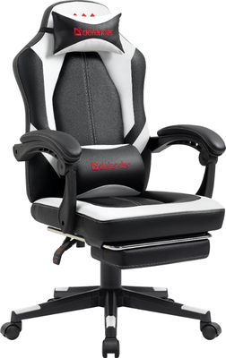 Кресло геймерское Defender Apollo / 64466 (черный/белый)