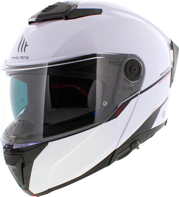 Мотошлем MT Helmets Atom 2 SV Solid (XXL, глянцевый белый)
