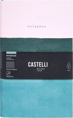 Блокнот CASTELLI Stripes Dusty Pink / 0QO7IS-004 (96л, розовый/голубой)
