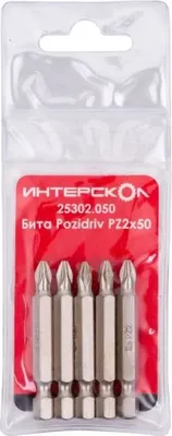 Набор бит Интерскол Pozidriv PZ3х25 (25303.025)