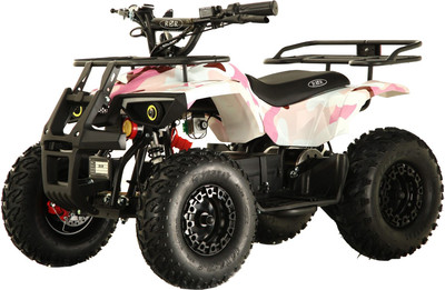 Детский квадроцикл RiverToys Tiki Lux Камуфляж (розовый)