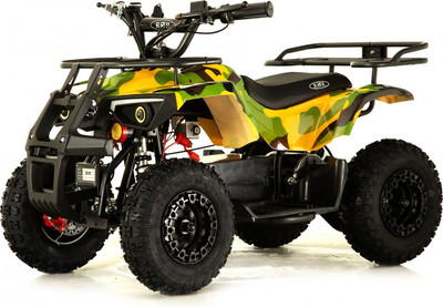 Детский квадроцикл RiverToys Tiki Камуфляж (желтый)