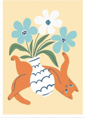 Постер Citydecor Кот и ваза 2 (21x30)