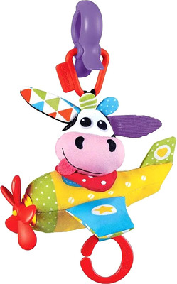 Подвеска на кроватку Yookidoo Коровка в самолете 40147