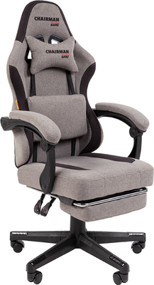 Кресло геймерское Chairman CH27 (серый/черный)