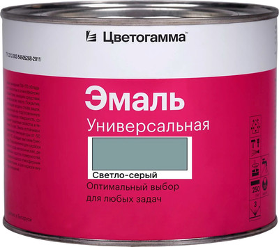 Эмаль Цветогамма ПФ-115 ТУ (800г, светло-серый)