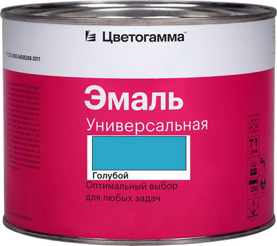 Эмаль Цветогамма ПФ-115 ТУ (800г, голубой)