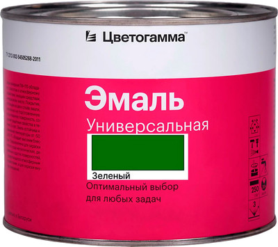 Эмаль Цветогамма ПФ-115 ТУ (800г, зеленый)