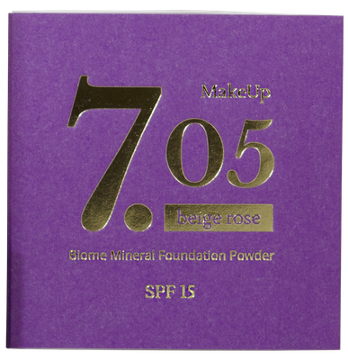 Пудра компактная Sativa Минеральная пудра-основа биомная тон 7.05 Beige Rose (5г)