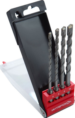 Набор буров Интерскол SDS-plus 5/6/8/10x160 (11200.160)