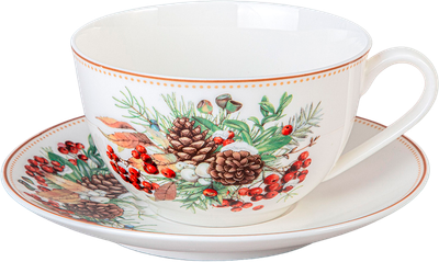 Чашка с блюдцем Lefard Морозко / 85-2060