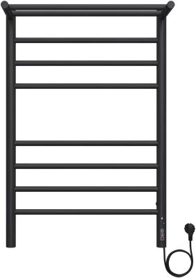 Полотенцесушитель электрический Terminus Аврора КС П8 500x800 с полкой quick touch (RAL9005 матовый)