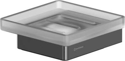 Мыльница Whitecross Cubo CU2420GM (оружейная сталь)