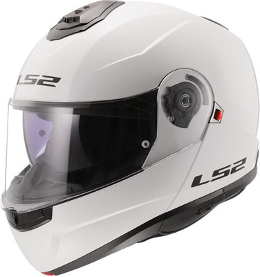 Мотошлем LS2 FF908 Strobe 2 Solid (XXL, белый глянцевый)