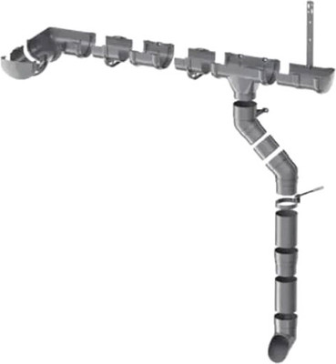 Система водосточная Технониколь Оптима для ската 6м / 110739 (труба 1.5м, серый)