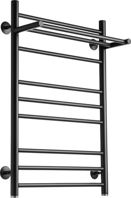 Полотенцесушитель водяной Ростела Свирель V+ 500x800/10 1" (Ral 9005, нижнее подключение)