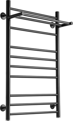 Полотенцесушитель водяной Ростела Свирель V+ 500x1000/11 1" (Ral 9005, нижнее подключение)