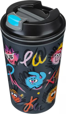 Термокружка Бытпласт Смешарики / 431335611 (350мл, серый)