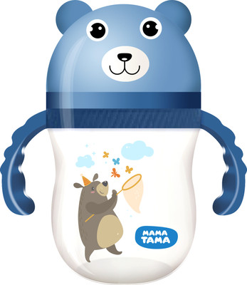 Поильник Мама Тама С силиконовой трубочкой / MT/098 (синий/голубой)