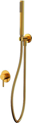 Душевой гарнитур со смесителем Whitecross Y YSET02GLB (брашированное золото)