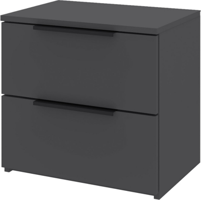 Прикроватная тумба Stolline Лаура 2 ящика / 464.23 (серый уголь)