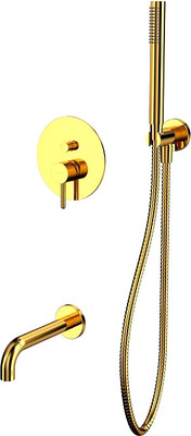 Душевой гарнитур со смесителем Whitecross Y YSET06GL (золото)