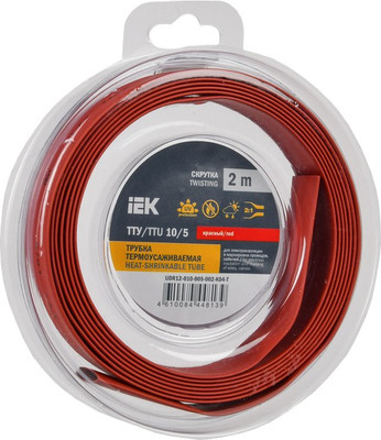 Трубка термоусаживаемая IEK UDR12-010-005-002-K04-T
