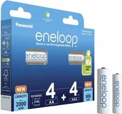 Комплект аккумуляторов Panasonic Eneloop AA 2000+AAA 800 / BK-KJMCDE44E (8шт)