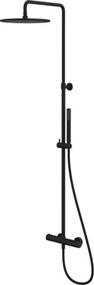 Душевая система со смесителем Whitecross Y1254BL (черный матовый)